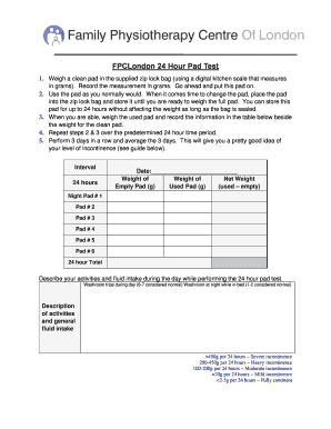 Testpad PDF  Form