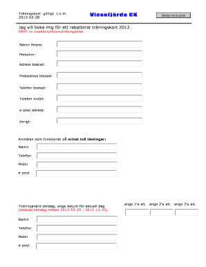 Vck Membership Form