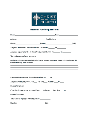 Deacons Fund  Form