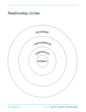 Relationship Circle Worksheet  Form