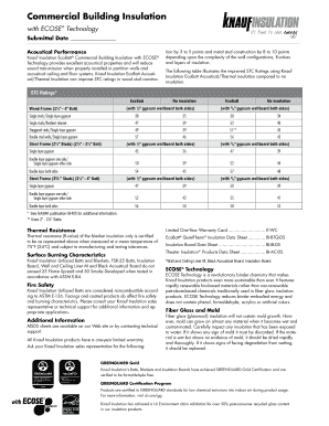 Knauf Ecobatt Submittal  Form