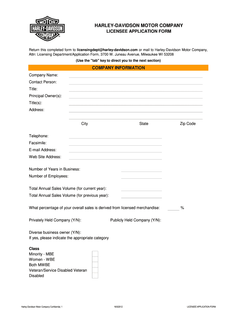 Get and Sign Licensee Application 2012-2022 Form