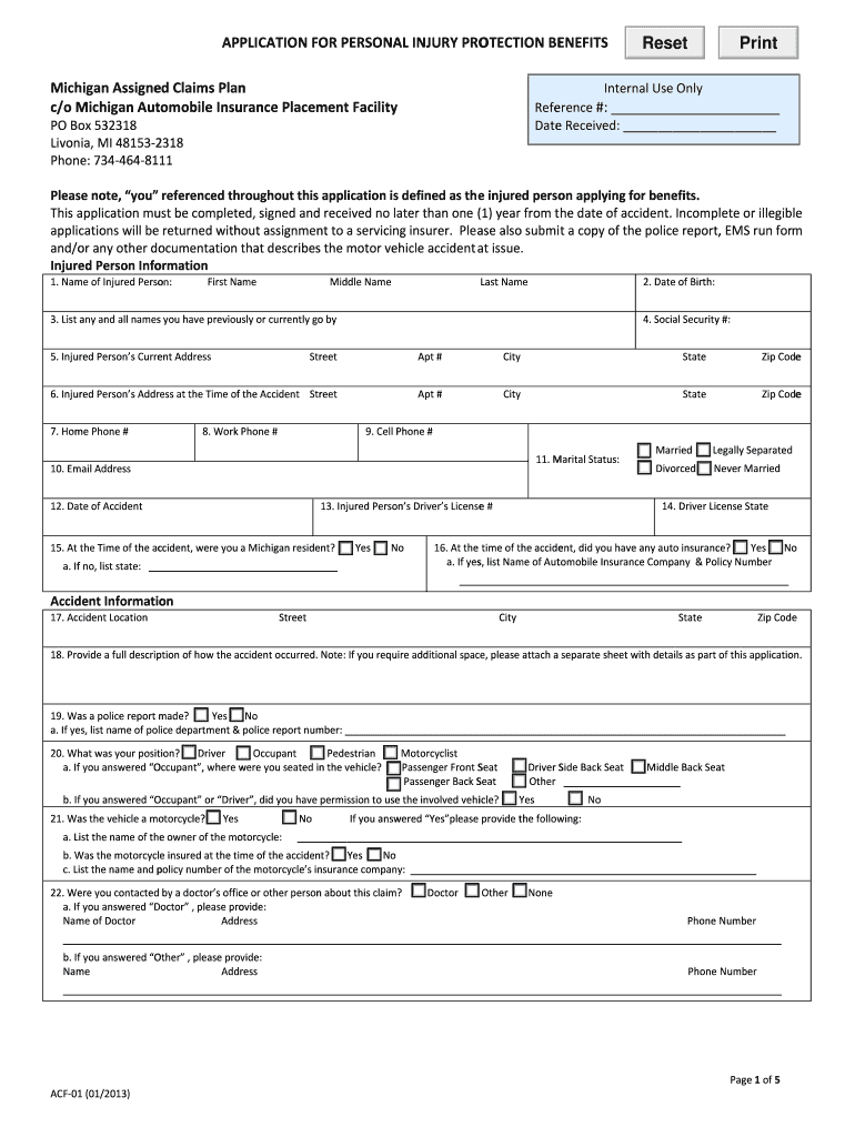  Form Acf 01 2013-2024