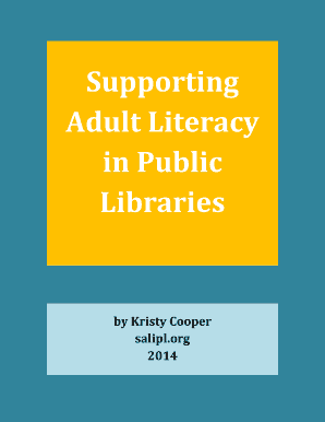 eBook Supporting Adult Literacy in Public Libraries Salipl  Form