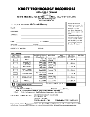 Karl Kraft Ndt  Form