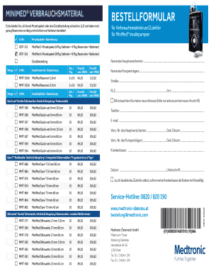 Medtronic Bestellformular