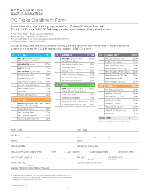 PC Perks Enrollment Form