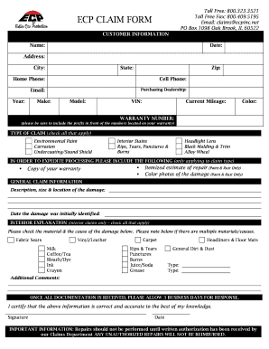 Claims Ecpinc Net  Form