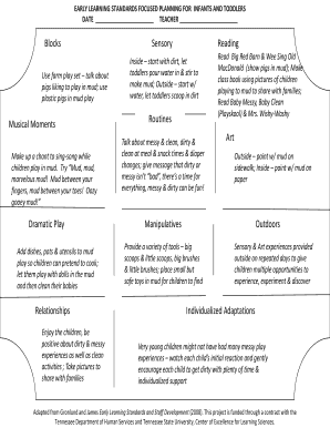 Tn Elds Lesson Plans  Form