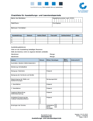 Checkliste F R Ausstallungs Und Leerstandsperioden Qs  Form