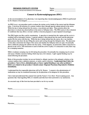 Hsg Consent Form