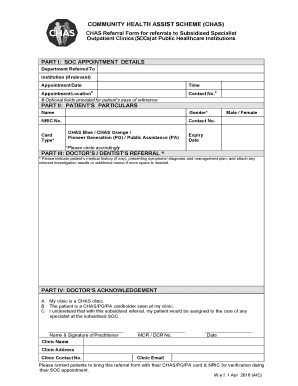 Chas Referral Form