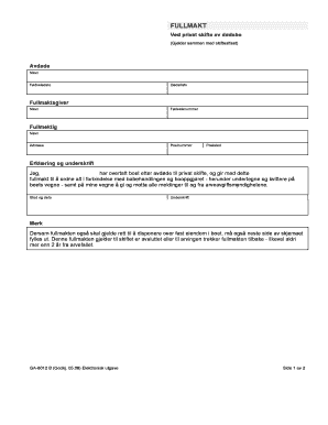 GA 8012B Dot  Form