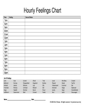 Hourly Mood Chart  Form