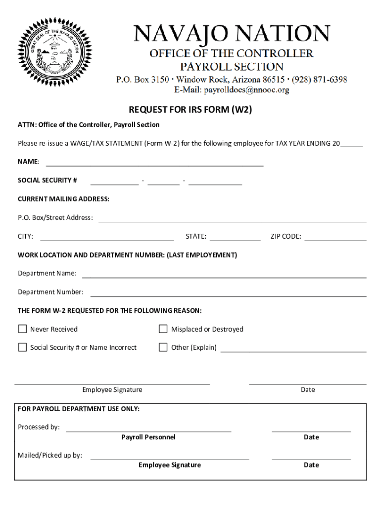 Navajo Nation Forms