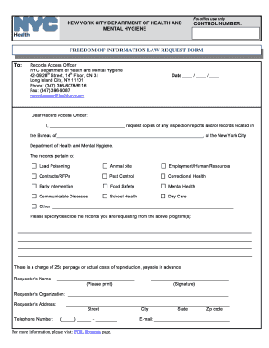 Foil Request Form PDF