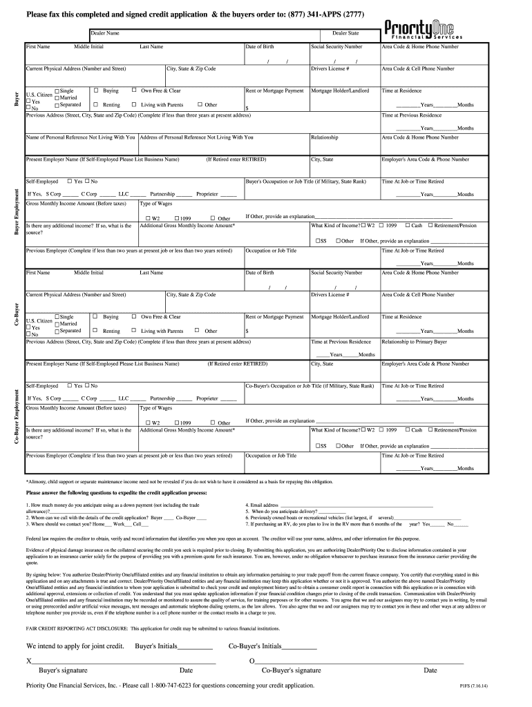  Priority One Financial Services 2014-2024