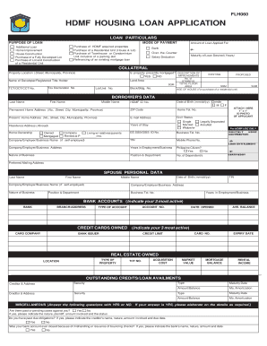 Home Development Mutual Fund Form