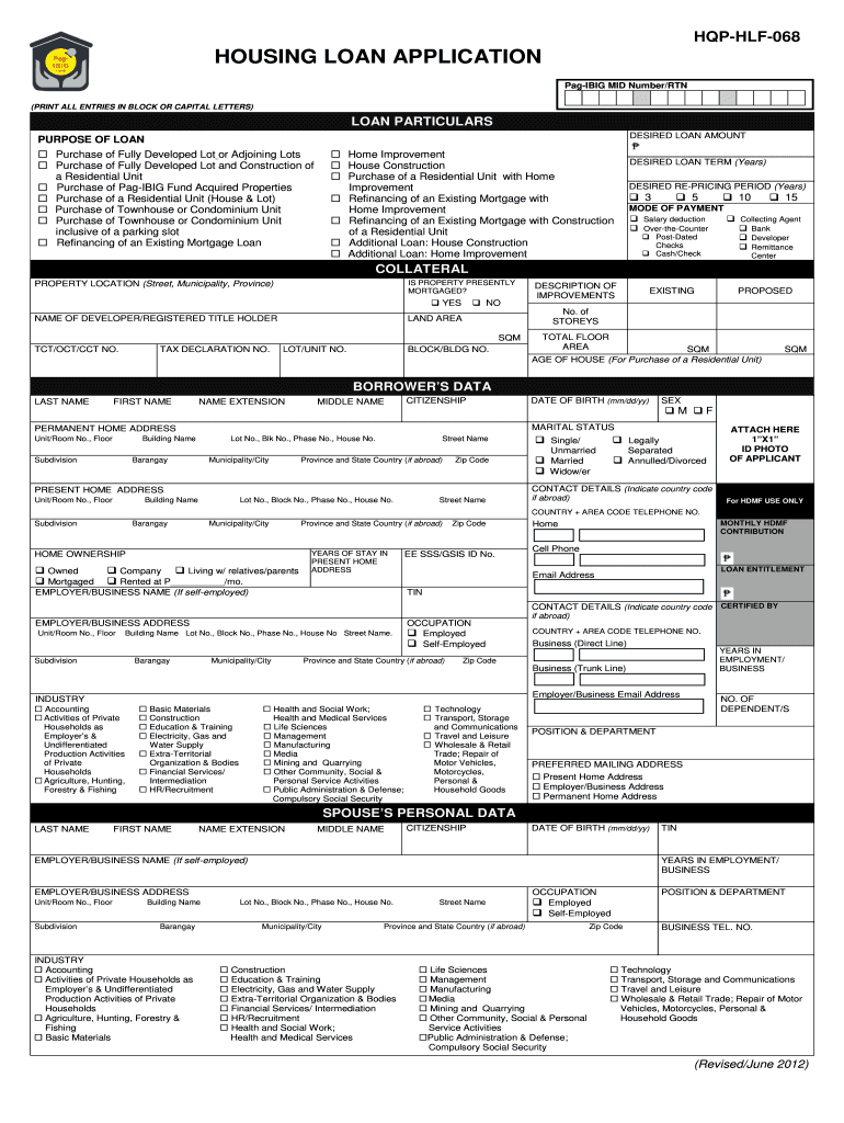  Pag Ibig Online Loan Inquiry Form 2012