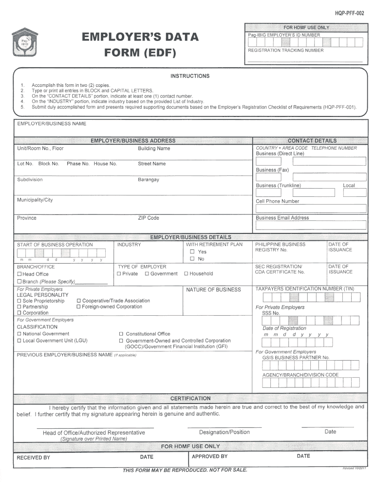  Hdmf Employers Data Form 2019