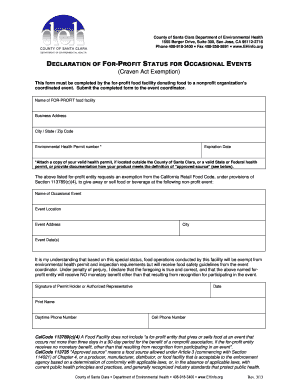 Craven Act  Form