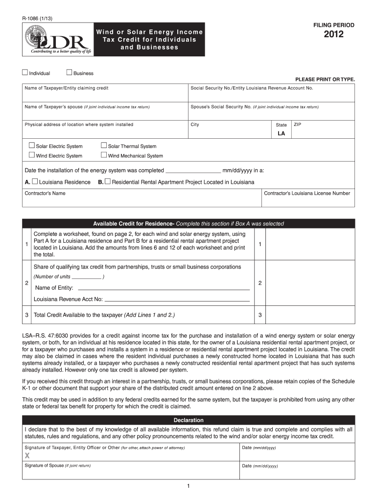  R 1086 Louisiana Department of Revenue Revenue Louisiana 2017