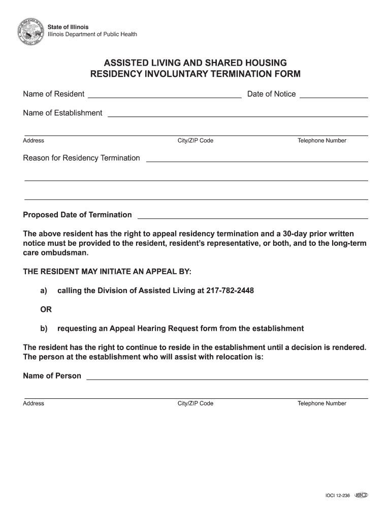 Involuntary Discharge Petition Illinois  Form
