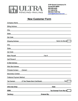 Customer Information Form Fill Out And Sign Printable PDF Template 