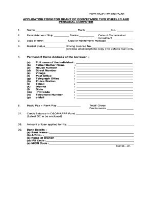 Agif Two Wheeler Loan Application Form PDF