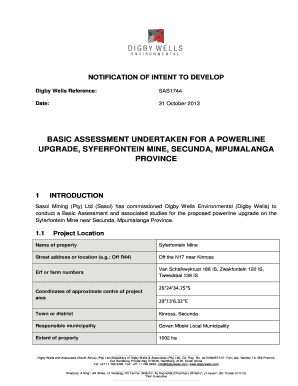 Syferfontein Mine Vacancies  Form