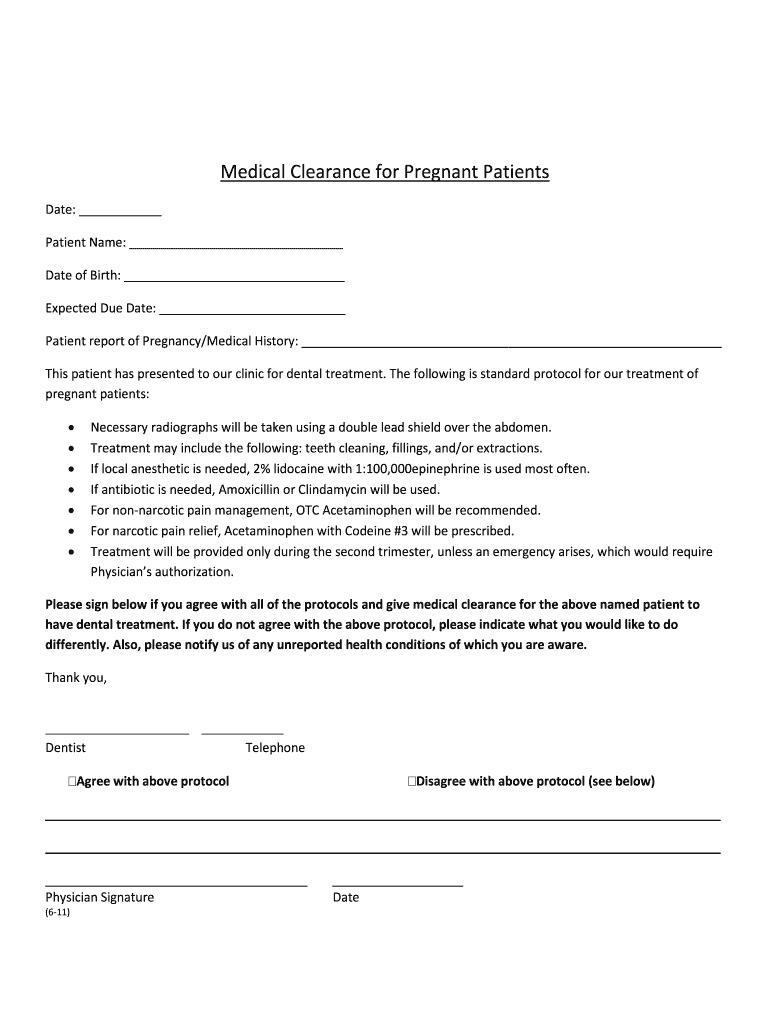 Medical Report Pregnancy  Form