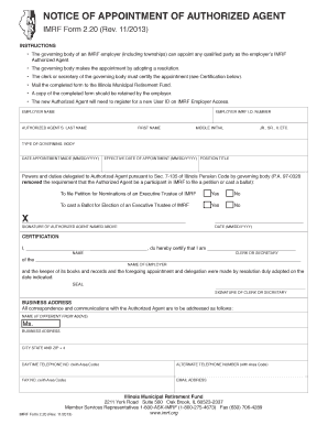 Imrf Form 2 20