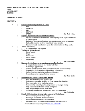 Grade 11 Geography Table of Specification  Form