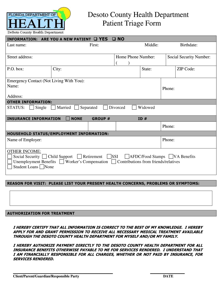 Patient Triage Form