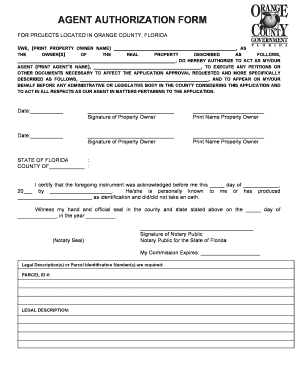 Agent Authorization Form