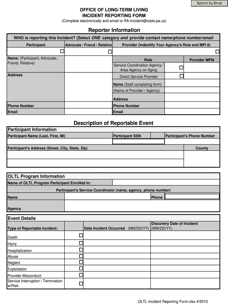  Oltl Incident Reporting Form 2010-2024