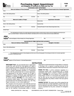  Form 17 Nebraska 1998