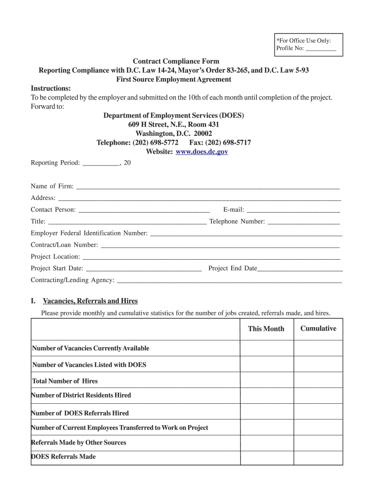 Employment Agreement Form