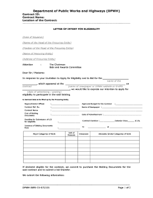 Sample Request Letter for Excavation Permit  Form