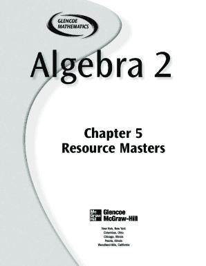 Glencoe Algebra 1 Workbook Answer Key PDF  Form
