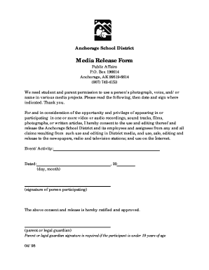 School District Fax Form