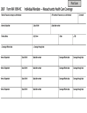 Ma 1099  Form