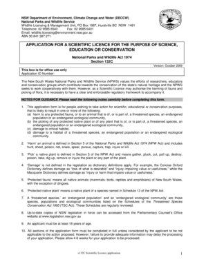 New South Wales Licence  Form