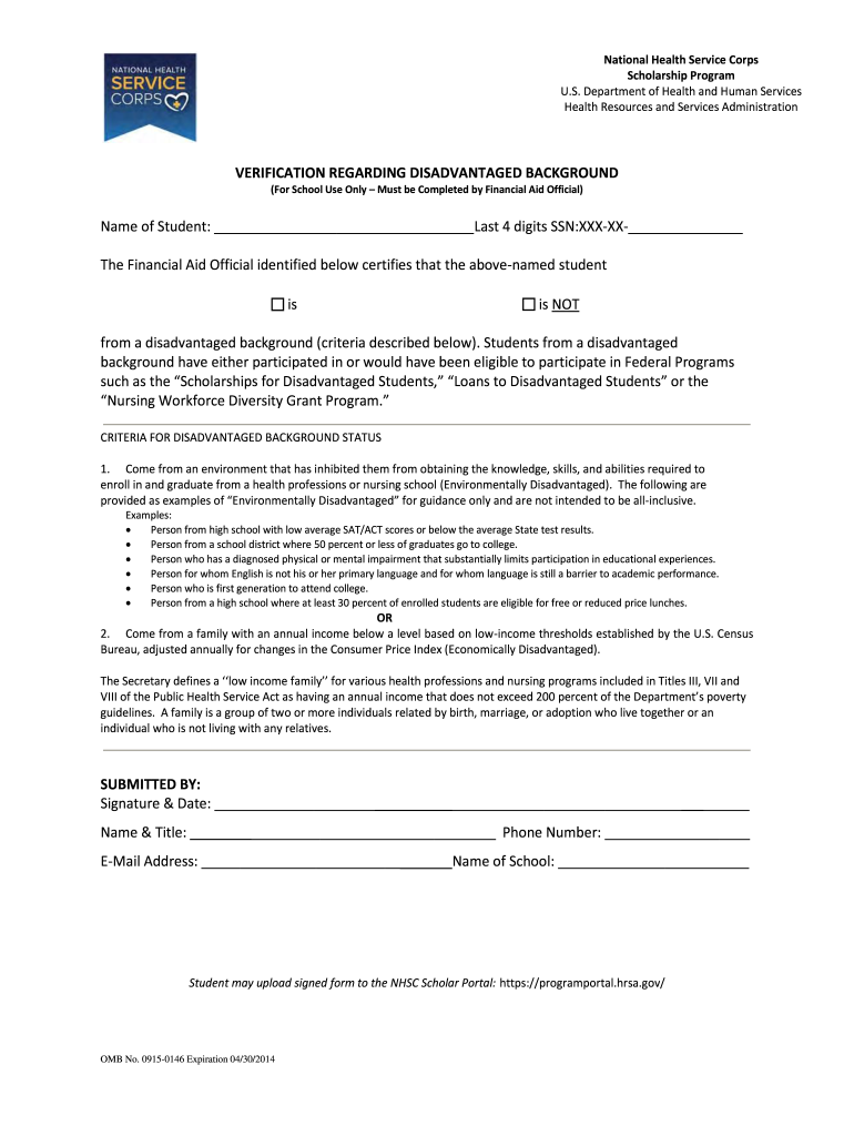  Disadvantaged Background 2014-2024