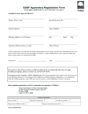 Ossf Form