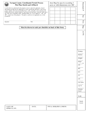 Yavapai County Coordinated Permit Process Plot Plan Sketch and Yavapai  Form