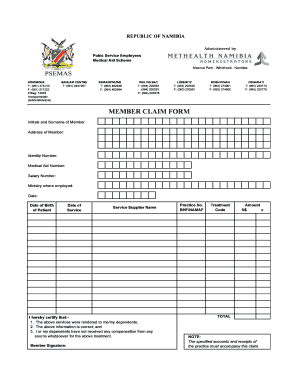Methealth Claim Submission Cover Sheet  Form