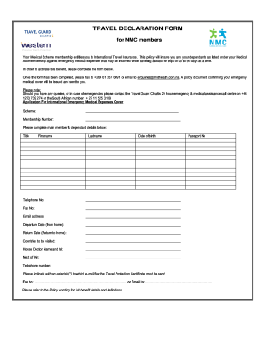 travel history declaration form hong kong