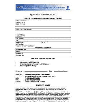 Methealth E DOC Login  Form