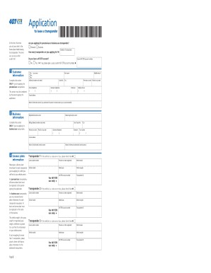  407 Business Transponder Application 2014